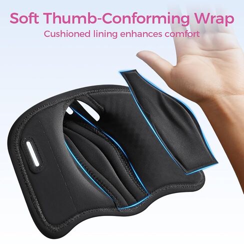 دعامة إبهام اليد اليمنى/اليسرى، دعامة يد جبيرة إبهام سبيكا لتخفيف آلام التهاب المفاصل ودعمها، مثبت إبهام مريح لإبهام الزناد، CMC، تخفيف آلام التهاب غمد الوتر (S/M أزرق) in Kuwait