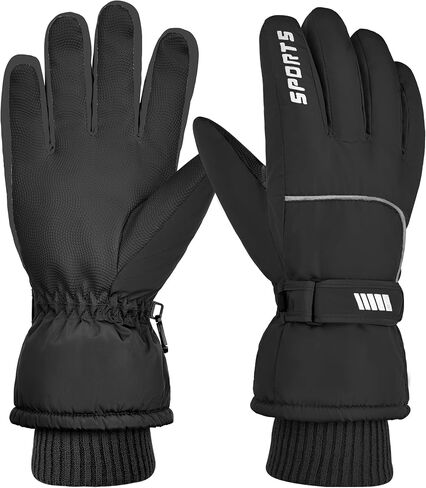Unisex Waterproof Winter Gloves Touchscreen,Windproof Thermal Ski Gloves for Men Women, Warm for Snowboarding, Hiking, Running,Outdoor Activities in Kuwait