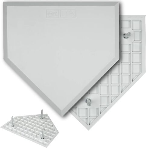 Rawlings | Throw Down Home Plate | Durable Rubber Baseball & Softball Plate with Spikes in Saudi Arabia