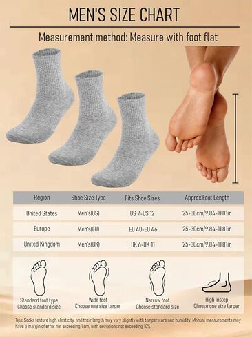 3Pairs Crew Socks, Athletic Cotton Cut Socks with Retro Stripes in Saudi Arabia