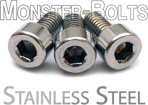 Gold Anodized Titanium finish Screws (3) - Floyd Rose Style Guitar Locking Nut Screws Set - MonsterBolts (Qty 3, Titanium - Gold) in Saudi Arabia