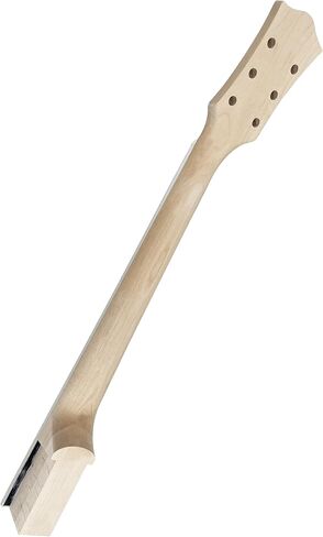 رقبة جيتار كهربائي DIY لقطع غيار جيتار LP 22 فريت 24.75 بوصة رقبة خشب القيقب لوح فريتس من خشب الورد مع صامولة شبه منحرف 42 مم in Kuwait