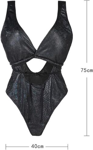 Ibluelover 1 Piece Swimsuit High Cut Backless Swimwear Sexy Lace Up Bathing Suit Printed Design Monokini for Beach Pool in Saudi Arabia