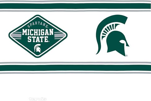 Tervis Michigan State Spartans - أول سلسلة مصنوعة في الولايات المتحدة الأمريكية كوب سفر معزول بجدار مزدوج يحافظ على المشروبات باردة وساخنة، 24oz، كلاسيكي in Kuwait