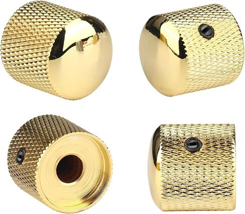 3Pcs Black Nickel Guitar Knobs Metal Dome Volume Tone 6mm Control Knurled Knob for Fender Strat Telecaster Guitar Bass Accessories (Black Nickel) in Saudi Arabia
