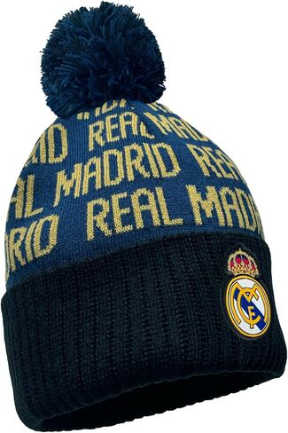 قبعة صغيرة من Icon Sports Real Madrid CF Soccer Pom - للبالغين من الجنسين in Kuwait