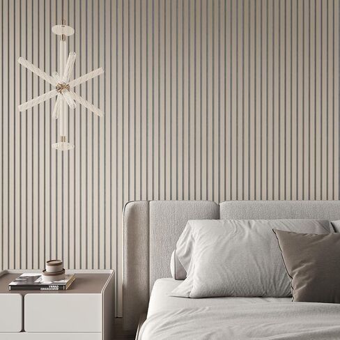 4 Panel Wood Slat Acoustic Panel 94" x8" for Sound Absorbing, Soundproof Wood Slat Panel Cover 21 Sq.Ft, 3D Fluted Sound Absorbing Paneling for Wall Decor, Living Room, Bedroom, White Oak in Saudi Arabia