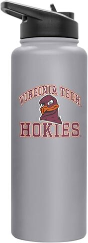 Logo Brands NCAA AZ State Sun Devils 34oz Logo Quencher Bottle - Double-Wall Insulated, Stainless Steel, No-Spill Lid, Easy Carry Handle in Saudi Arabia