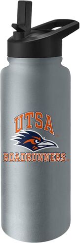 Logo Brands NCAA AZ State Sun Devils 34oz Logo Quencher Bottle - Double-Wall Insulated, Stainless Steel, No-Spill Lid, Easy Carry Handle in Saudi Arabia