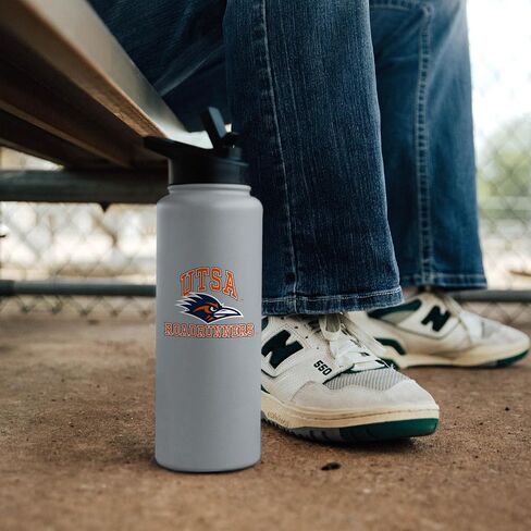 Logo Brands NCAA AZ State Sun Devils 34oz Logo Quencher Bottle - Double-Wall Insulated, Stainless Steel, No-Spill Lid, Easy Carry Handle in Saudi Arabia