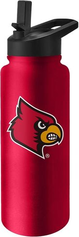 Logo Brands NCAA AZ State Sun Devils 34oz Logo Quencher Bottle - Double-Wall Insulated, Stainless Steel, No-Spill Lid, Easy Carry Handle in Saudi Arabia