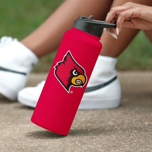 Logo Brands NCAA AZ State Sun Devils 34oz Logo Quencher Bottle - Double-Wall Insulated, Stainless Steel, No-Spill Lid, Easy Carry Handle in Saudi Arabia