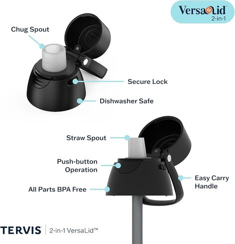 زجاجة مياه Tervis Venture Secret Admirer Rose مصنوعة في الولايات المتحدة الأمريكية، كوب سفر معزول بجدار مزدوج يحافظ على المشروبات باردة وساخنة، 26oz، من الفولاذ المقاوم للصدأ in Kuwait