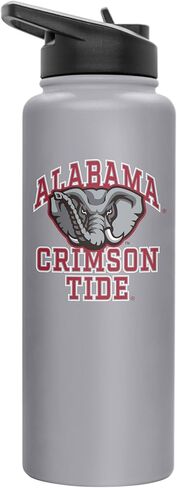 زجاجة بشعار العلامات التجارية NCAA AZ State Sun Devils سعة 34 أونصة - معزولة بجدار مزدوج، من الفولاذ المقاوم للصدأ، غطاء مانع للانسكاب، مقبض سهل الحمل in Kuwait