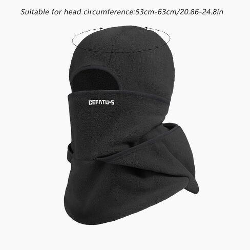 Winter Balaclava Face Mask - Cold Weather Windproof Fleece Lined Neck Gaiter, Multi-Functio Beanie Hat for Outdoor Activities in Saudi Arabia