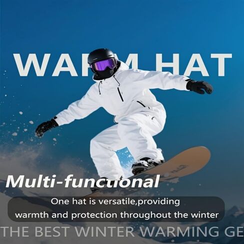 Winter Balaclava Face Mask - Cold Weather Windproof Fleece Lined Neck Gaiter, Multi-Functio Beanie Hat for Outdoor Activities in Saudi Arabia