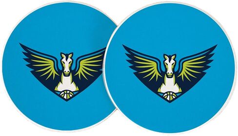 Desert Cactus Dallas Wings Car Accessories WNBA Women's Basketball League Absorbent Sandstone Cup Coasters Licensed Product Set of 2 (Design E) in Saudi Arabia