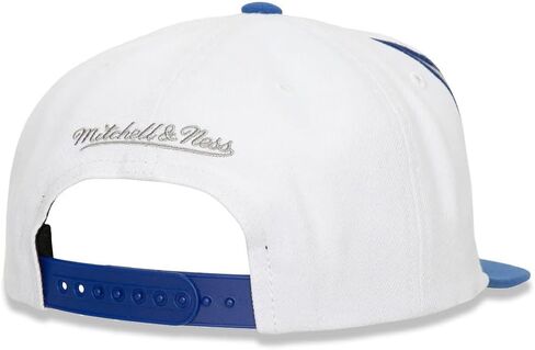 Mitchell & Ness LA Los Angeles Dodgers Waverunner Snapback Cap, Adjustable Hat White Blue in Saudi Arabia