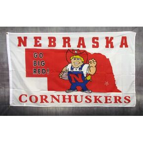 Nebraska Cornhuskers 3' x 5' Polyester Flag in Saudi Arabia