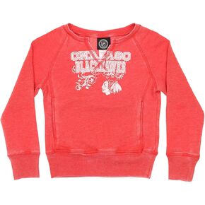 Outerstuff NHL Chicago Blackhawks Youth Girls Terry Top Sweatshirt in Kuwait