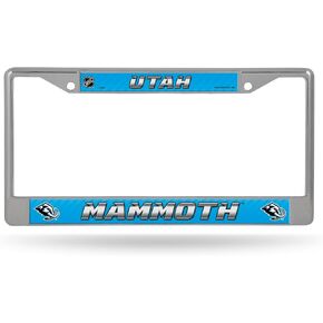 إطار من الكروم مقاس 12 بوصة × 6 بوصة مع حشوات لاصقة من Rico Industries NHL Hockey Utah Mammoth Standard - ملحقات السيارة/الشاحنة/سيارات الدفع الرباعي in Kuwait