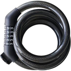 5-Digit Combination Bike Lock - High Security Braided Cable (4ft x 1/2in) with Mounting Bracket, Keyless Anti-Theft for Bicycle, Scooter, Weatherproof in Kuwait