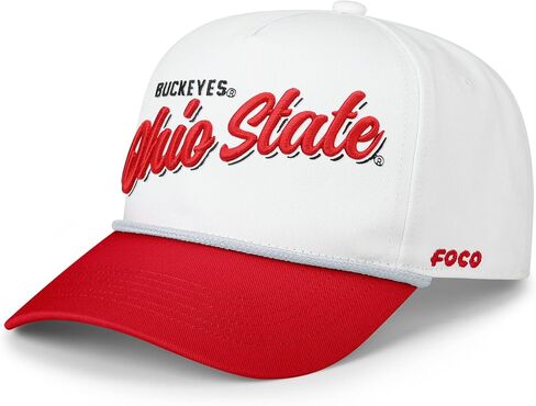 قبعة FOCO Ohio State Buckeyes NCAA Monty Script Marquee Rf - بيضاء in Saudi Arabia