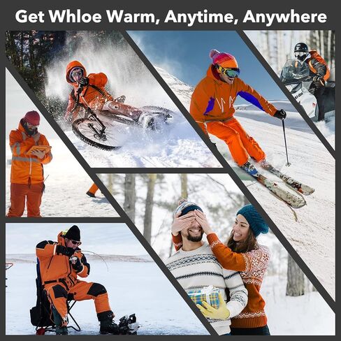 Heated Motorcycle Gloves for Men Women, Rechargeable Heated Gloves, Touchscreen Heating Gloves for Skiing, Motorcycle, Hunting, Riding in Saudi Arabia