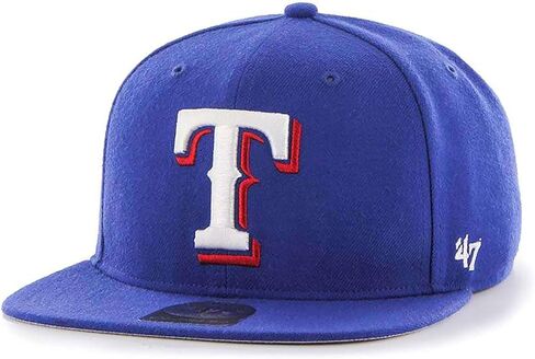 '47 Texas Rangers Mens Womens No Shot Captain Adjustable Snapback Royal Blue/White Hat, One Size in Saudi Arabia