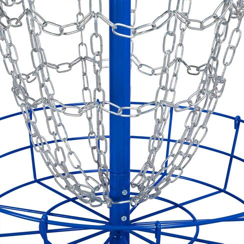 Yaheetech Portable Disc Golf Target Set of 2 for Indoor & Outdoor, Metal Frisbee Golf Basket 12-Chain Flying Disc Golf Target, Sturdy and Robust, Blue in Saudi Arabia