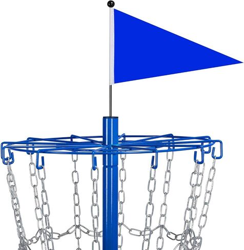 Yaheetech Portable Disc Golf Target Set of 2 for Indoor & Outdoor, Metal Frisbee Golf Basket 12-Chain Flying Disc Golf Target, Sturdy and Robust, Blue in Saudi Arabia