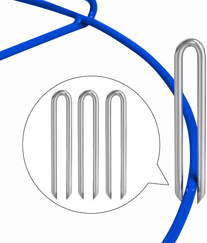 Yaheetech Portable Disc Golf Target Set of 2 for Indoor & Outdoor, Metal Frisbee Golf Basket 12-Chain Flying Disc Golf Target, Sturdy and Robust, Blue in Saudi Arabia