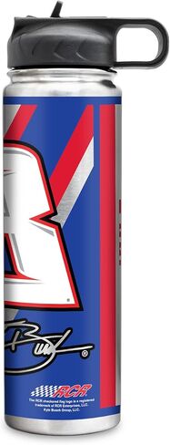Rico Industries NASCAR Racing 22oz Stainless Steel Tumbler with Lid - Great For Coffee, Tea, Water or Cocktails in Saudi Arabia
