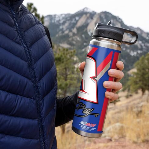 Rico Industries NASCAR Racing 22oz Stainless Steel Tumbler with Lid - Great For Coffee, Tea, Water or Cocktails in Saudi Arabia