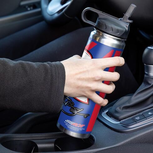 Rico Industries NASCAR Racing 22oz Stainless Steel Tumbler with Lid - Great For Coffee, Tea, Water or Cocktails in Saudi Arabia