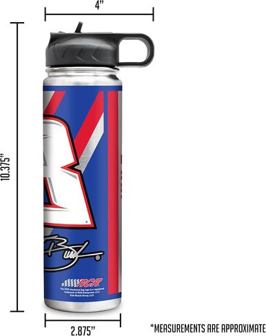 Rico Industries NASCAR Racing 22oz Stainless Steel Tumbler with Lid - Great For Coffee, Tea, Water or Cocktails in Saudi Arabia