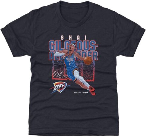 500 LEVEL Shai Gilgeous-Alexander Oklahoma City Thunder Youth Shirt - Shai Gilgeous-Alexander Oklahoma City Thunder Shattered in Kuwait