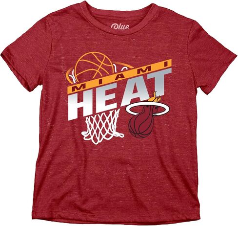 Blue 84 Unisex Kid's NBA Officially Licensed Youth Tri-Blend T-Shirt Hoop Team Color in Saudi Arabia