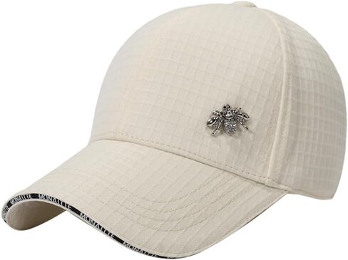 Baseball Hat for Women with Bee Emblem Pink Hat for Sunscreen All Seasons Wear in Saudi Arabia