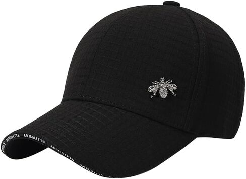 Baseball Hat for Women with Bee Emblem Pink Hat for Sunscreen All Seasons Wear in Saudi Arabia