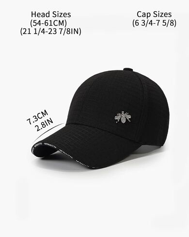 Baseball Hat for Women with Bee Emblem Pink Hat for Sunscreen All Seasons Wear in Saudi Arabia