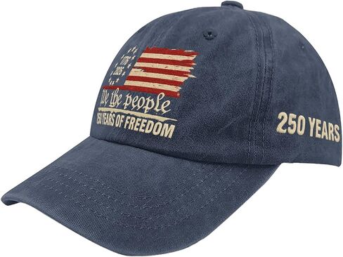 U.S. 250th Anniversary 250 Years Freedoms 1776-2026 Baseball Hats Funny in Saudi Arabia