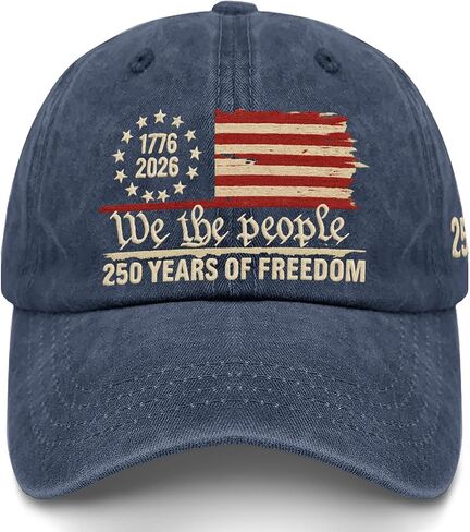U.S. 250th Anniversary 250 Years Freedoms 1776-2026 Baseball Hats Funny in Saudi Arabia