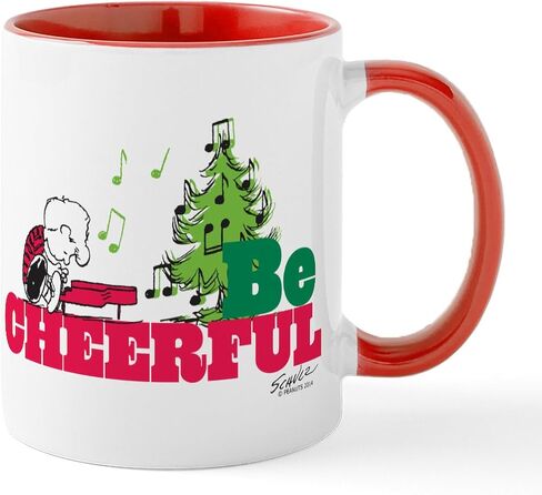 CafePress The Peanuts: Be Cheerful Mug 11 oz (325 ml) Ceramic Coffee Mug in Kuwait