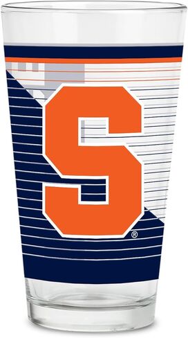 نظارات ريكو إندستريز NCAA سيراكيوز أورانج القياسية 16 أونصة مع شعار مطبوع رقميًا، زجاج شرب كلاسيكي in Kuwait