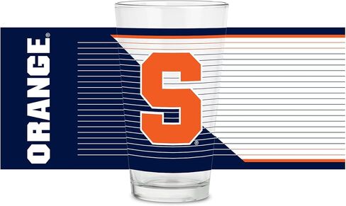نظارات ريكو إندستريز NCAA سيراكيوز أورانج القياسية 16 أونصة مع شعار مطبوع رقميًا، زجاج شرب كلاسيكي in Kuwait