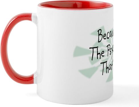 CafePress Psychologist Glass Mug 11 oz (325 ml) Ceramic Coffee Mug in Kuwait