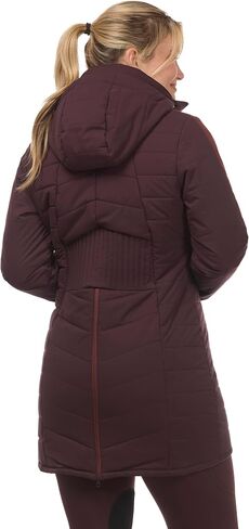 Kerrits Women's Point to Point Insulated Equestrian Winter Jacket – Long, Warm, Puffy Coat For Horse Riding, Removable Hood in Saudi Arabia