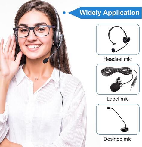 20 PCS Mini Microphone Covers Foam, High Density Lapel Headset Microphone Windscreen Foam Cover Mic Headset Cover Mics Replacement Kit for Lavalier Microphones Noise Reduction in Saudi Arabia