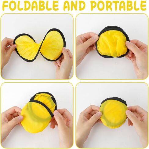 Foldable Flying Disc or Fan Folding Pocket Discs Set Folding Flying Beach Party Favors for Teens Summer Outdoor Activity Flying Fan for Birthday Party Halloween Christmas in Kuwait